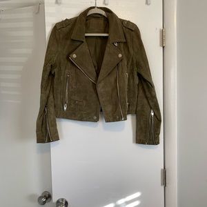 Ladies M 100% genuine leather suede SL8 jacket